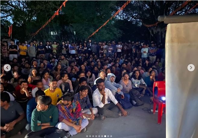Students at KR Narayanan Institute in Kottayam screen ‘Ram Ke Naam’ despite RSS threat Students at KR Narayanan Institute in Kottayam screen ‘Ram Ke Naam’ despite RSS threat