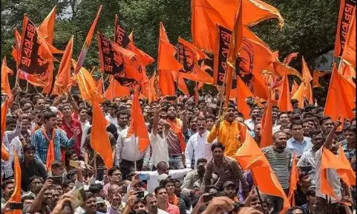 Protesters demand free education for all in Maratha community
