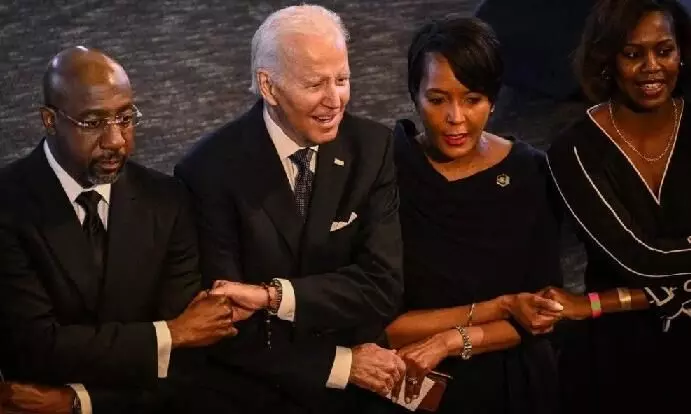 Poll campaigns: US Pres Biden praises Black churches in Columbia