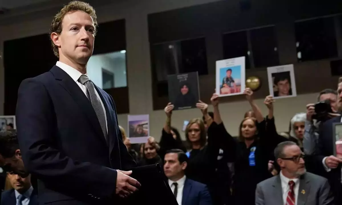Zuckerberg apologises to families at US senate hearing on child safety