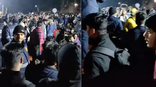 ABVP, Left groups clash at JNU during students union poll meet