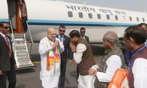 Amit Shah lands in MP to asses BJPs LS poll preparations