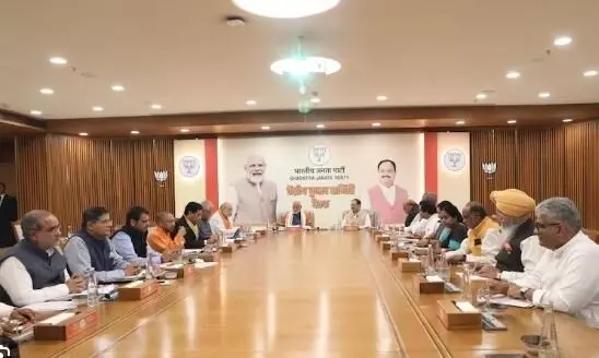 PM Modi chairs BJP meet to finalise first list of LS candidates