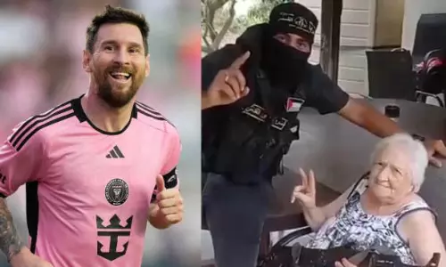 Messi saved this 90-year-old ladys life in a Hamas attack!!!