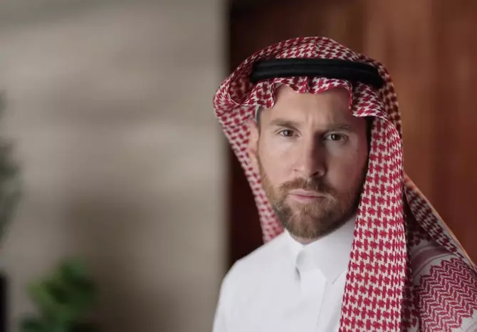 Messi partners with Saudi brand, wears traditional attire for campaign