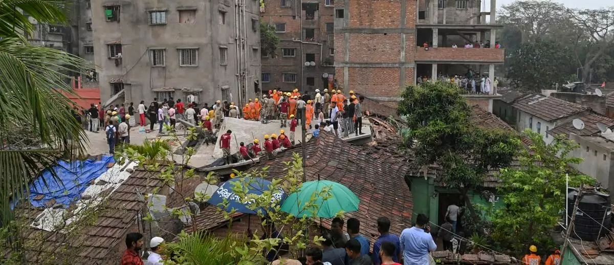 Under-construction building in Kolkata collapses killing 9, injuring 15