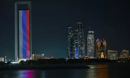 UAE landmarks light up in solidarity with Russia after Moscow attack