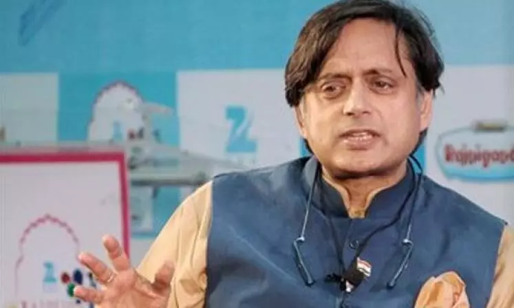 Tharoor criticises Congress’ Jaipur candidate for alleged right-wing links