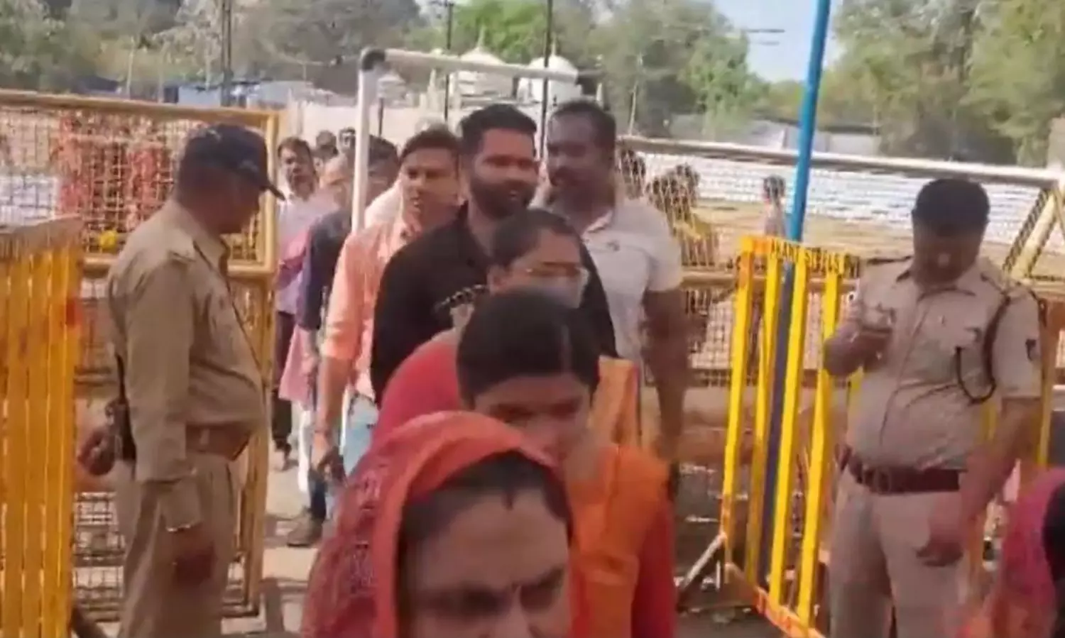 Hindus offer prayers as ASI continues survey at Kamal Maula mosque complex