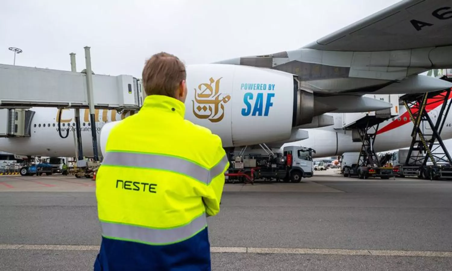 Dubais Emirates initiates SAF on departing flights from Amsterdam