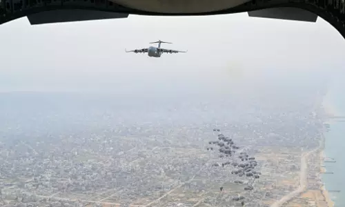 Birds of Goodness executes 20th humanitarian aid airdrop in north Gaza