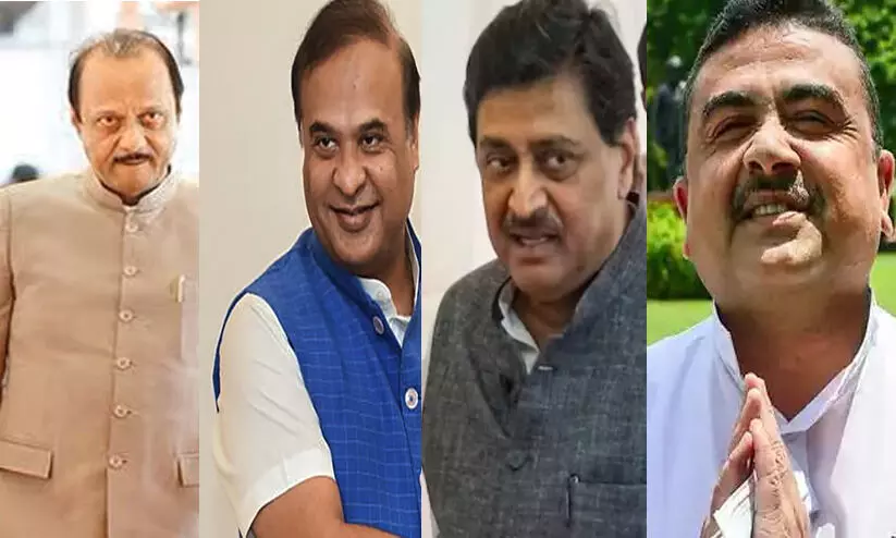 23 of 25 leaders whose corruption charges dropped upon joining BJP since 2014