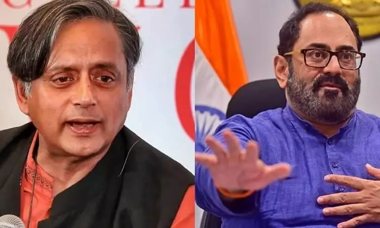 Tharoor accepts Chandrasekhar’s challenge for debate, poll heat rises