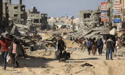 Israeli forces bombard surrounding areas of Nuseirat refugee camp in Gaza