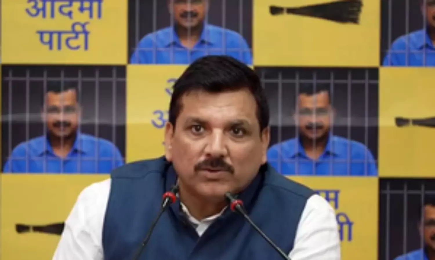 Sanjay Singh alleges Kejriwal not allowed to meet wife face-to-face