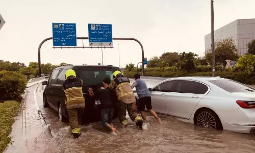 UAE weather center denies cloud seeding during torrential rain