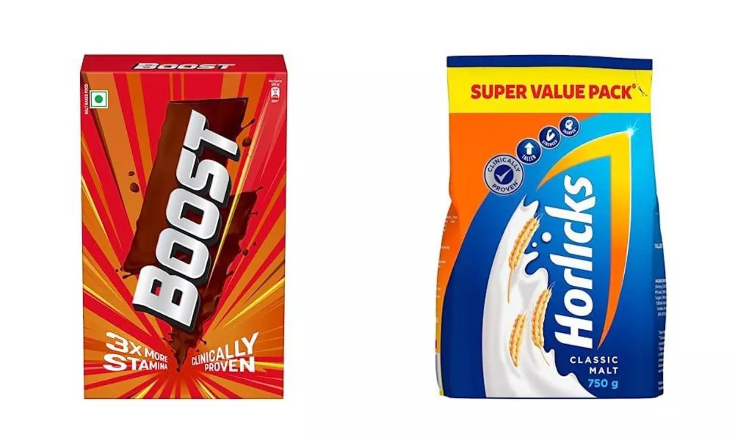 Horlicks, Boost drop health from their labels