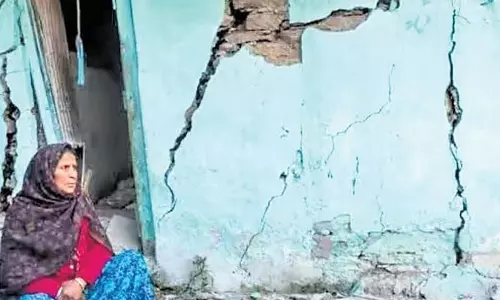 Homes, electricity poles damaged in land sinking in Jammu village