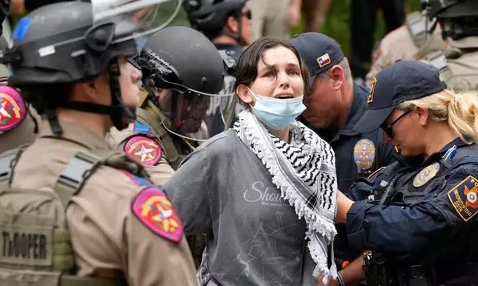 Police quell protests by force as pro-Palestine slogans spread across the US campuses