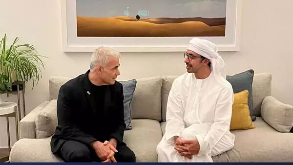 UAE minister meets Israeli opposition leader in Abu Dhabi