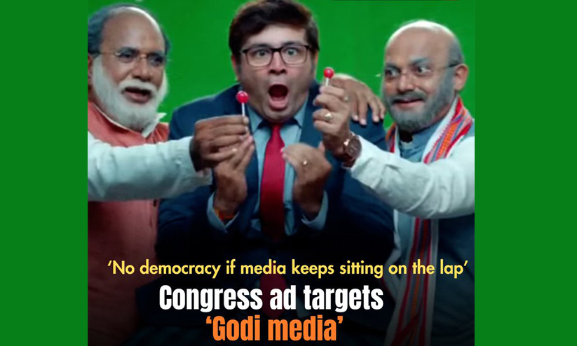 Democracy cannot run on the lap: Cong takes on ‘Godi Media’