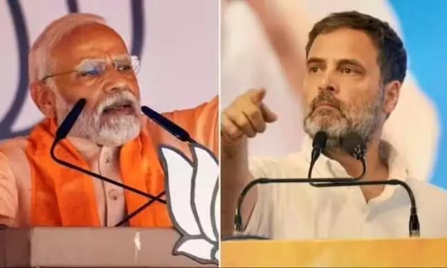 Modi says Cong planning Hindu faith’s elimination, Rahul predicts storm of INDIA bloc