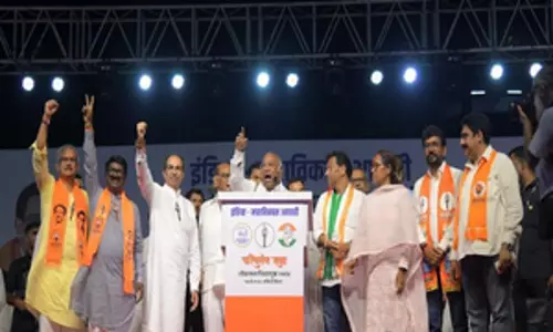 INDIA-MVA mega rally in Mumbai urges people to save India from BJPs threat