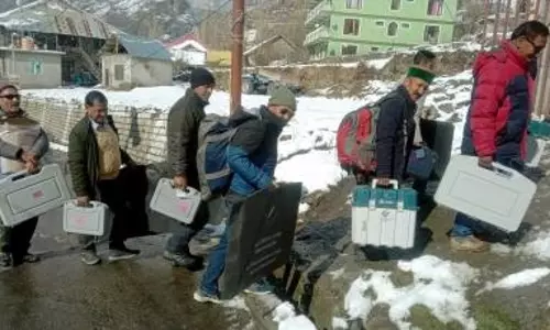 LS polls: Himachal’s remotest polling station set up at over 2,800 metres