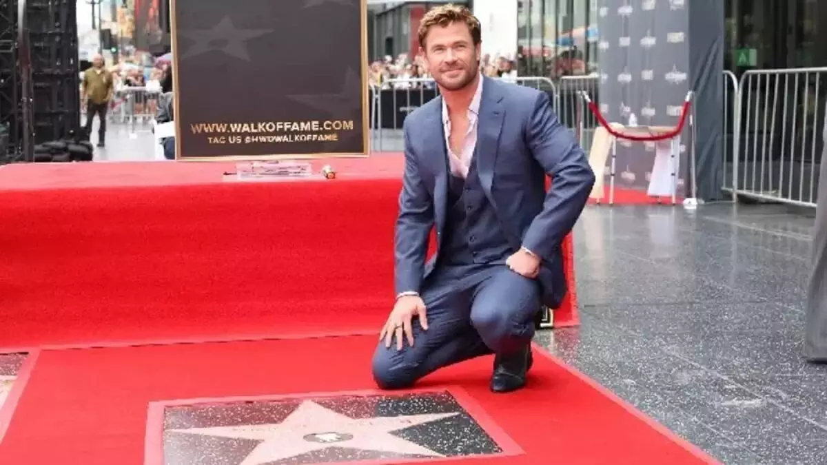 ‘Thor’ actor Chris Hemsworth receives Hollywood Walk of Fame