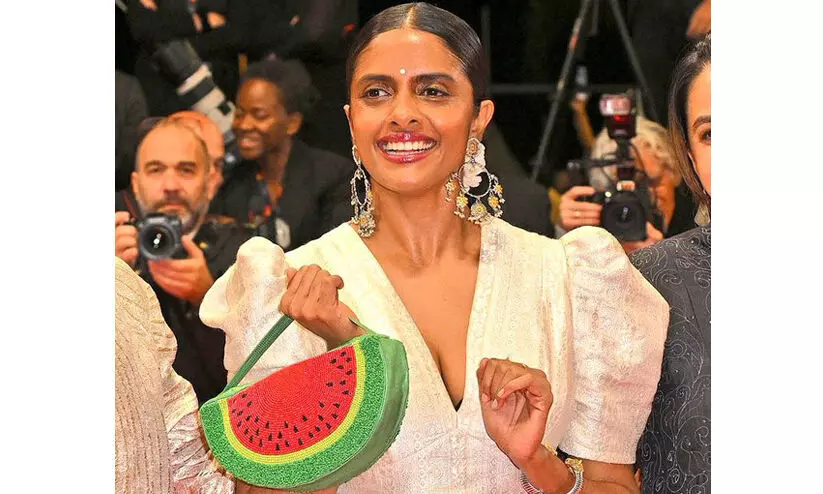 Kani Kusruti joins Hollywood stars in displaying symbols of Palestinian resistance at Cannes