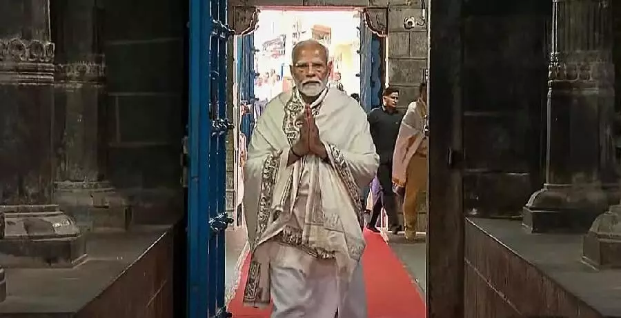 PM starts dhyan at Kanyakumari Vivekananda Rock Memorial