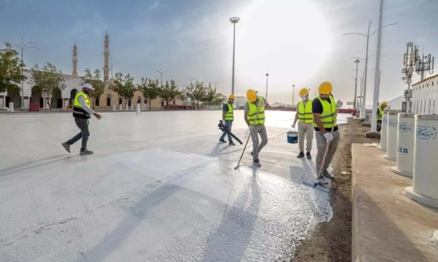 Hajj 2024: White coating chills Namira mosque walkways for pilgrims comfort