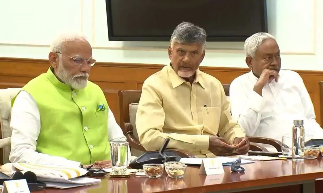 Chandrababu Naidu declares support to NDA, attends meeting