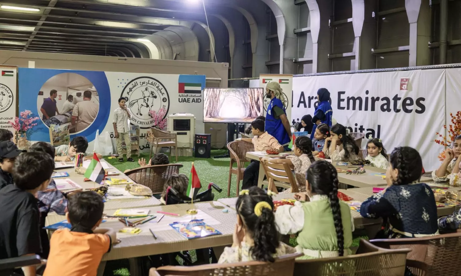 UAE floating hospital hosts entertainment day for Gaza children