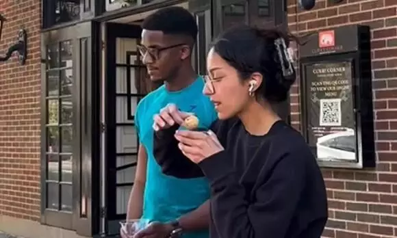 Footage of locals in US trying Indian street food Pani Puri goes viral