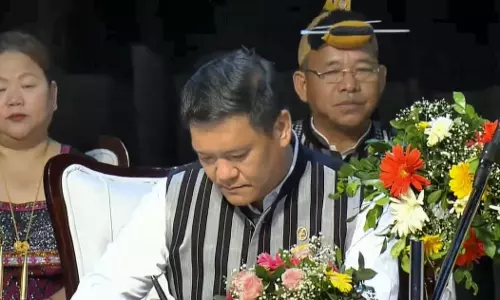 Pema Khandu takes oath as Arunachal Pradesh CM for third term