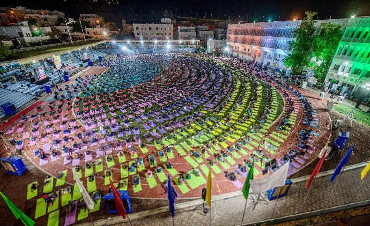 Muscat hosts mega celebration for 10th International Day of Yoga