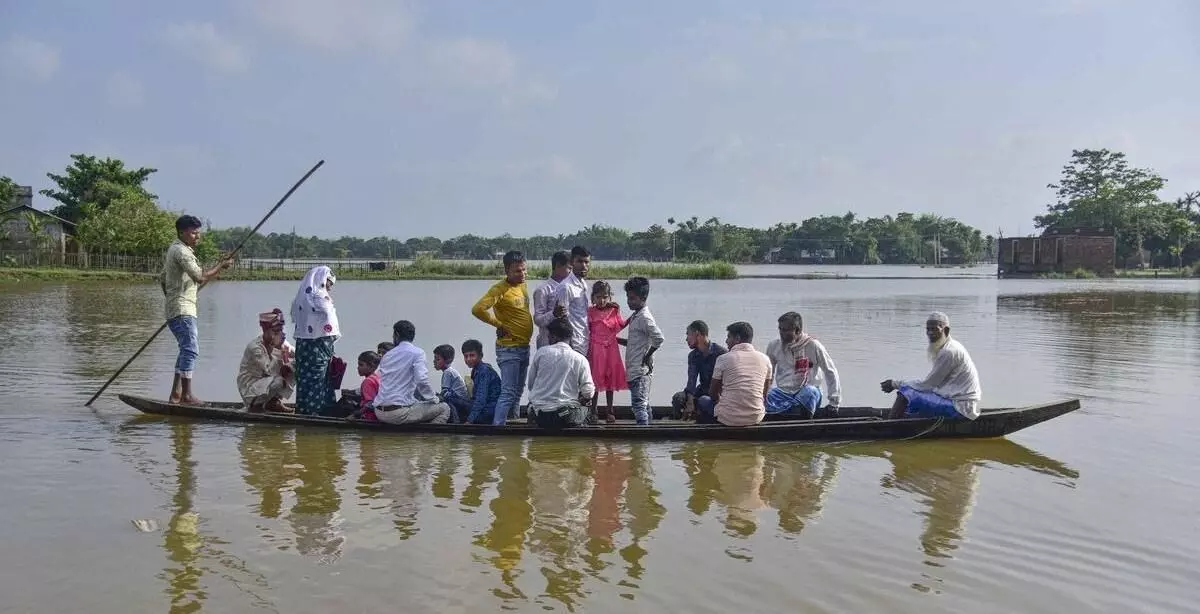 Over 1 lakh people affected as flood situation in Assam remains grim