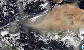 Saharan dust cloud