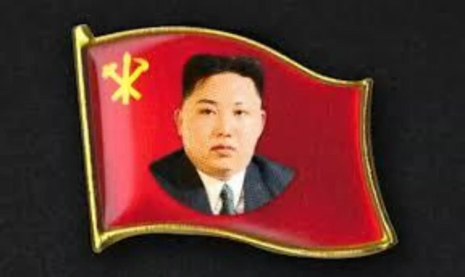 Cult development?? N Korean officials wear Kim Jong Un-face badges