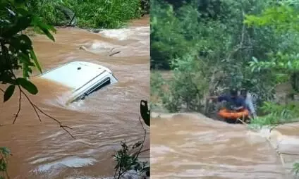Car falls into river after Google map misguides Kasaragod natives