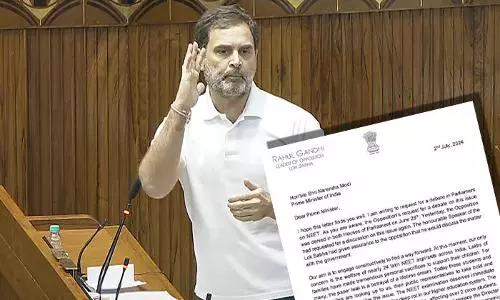 Rahul Gandhi writes letter to PM seeking debate on NEET in Lok Sabha