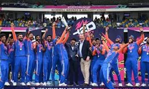 T20 world cup-winning Indian team finally arriving home with the trophy