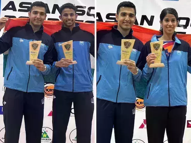 India clinches double titles at Asian Doubles Squash Championships