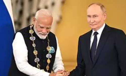 PM Modi dedicates highest civilian award received from Russia to Indians