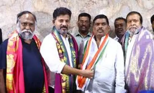 10th BRS MLA joins Congress in Telangana
