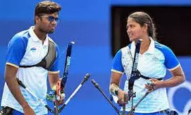 Indian mixed archery team