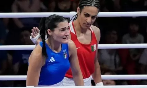 Gender row explodes after Italys Carini abandons fight against Khelif