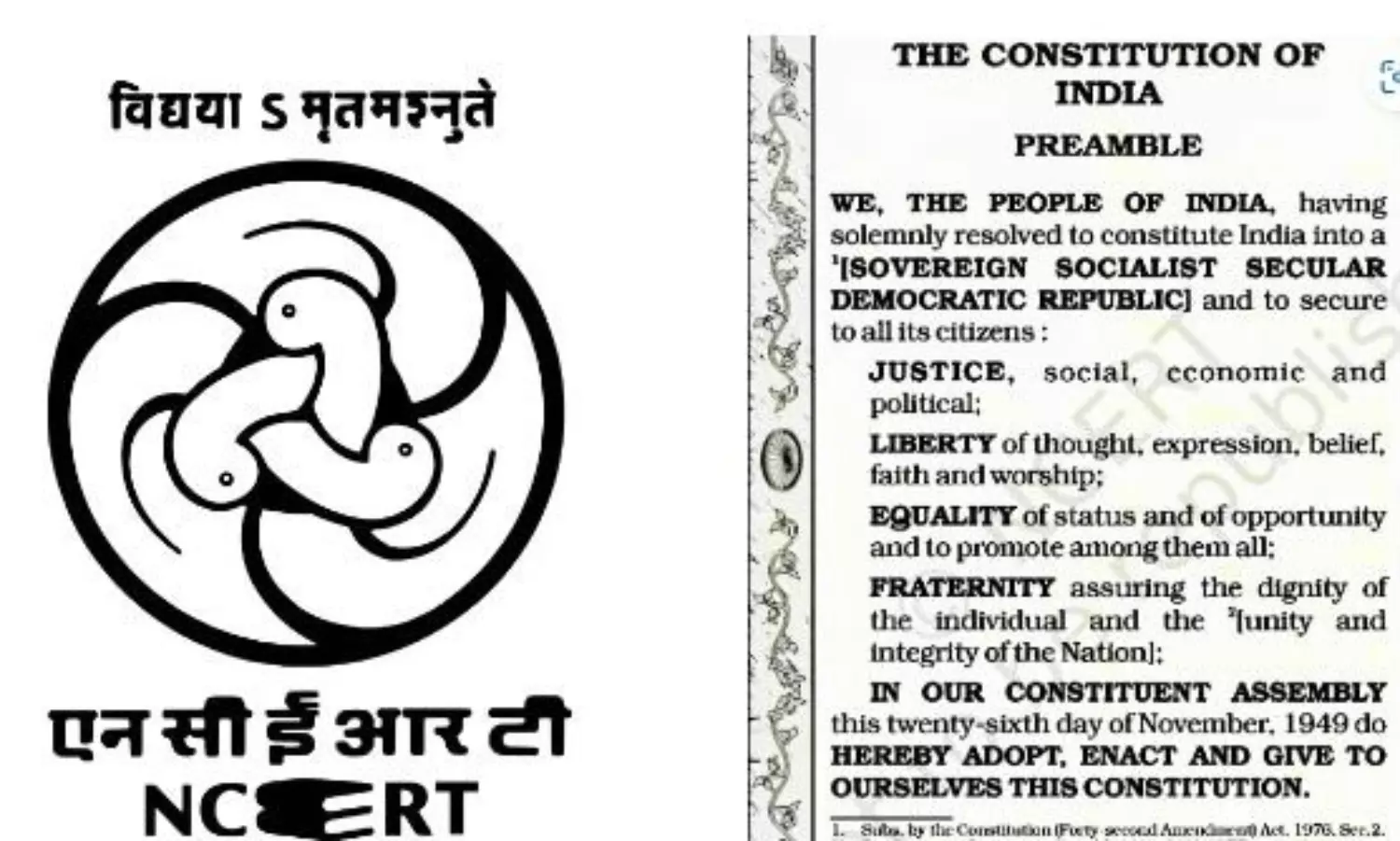 NCERT under fire for omitting Preamble from Class III ,VI textbooks