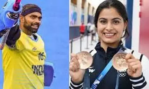 PR Sreejesh, Manu Bhaker